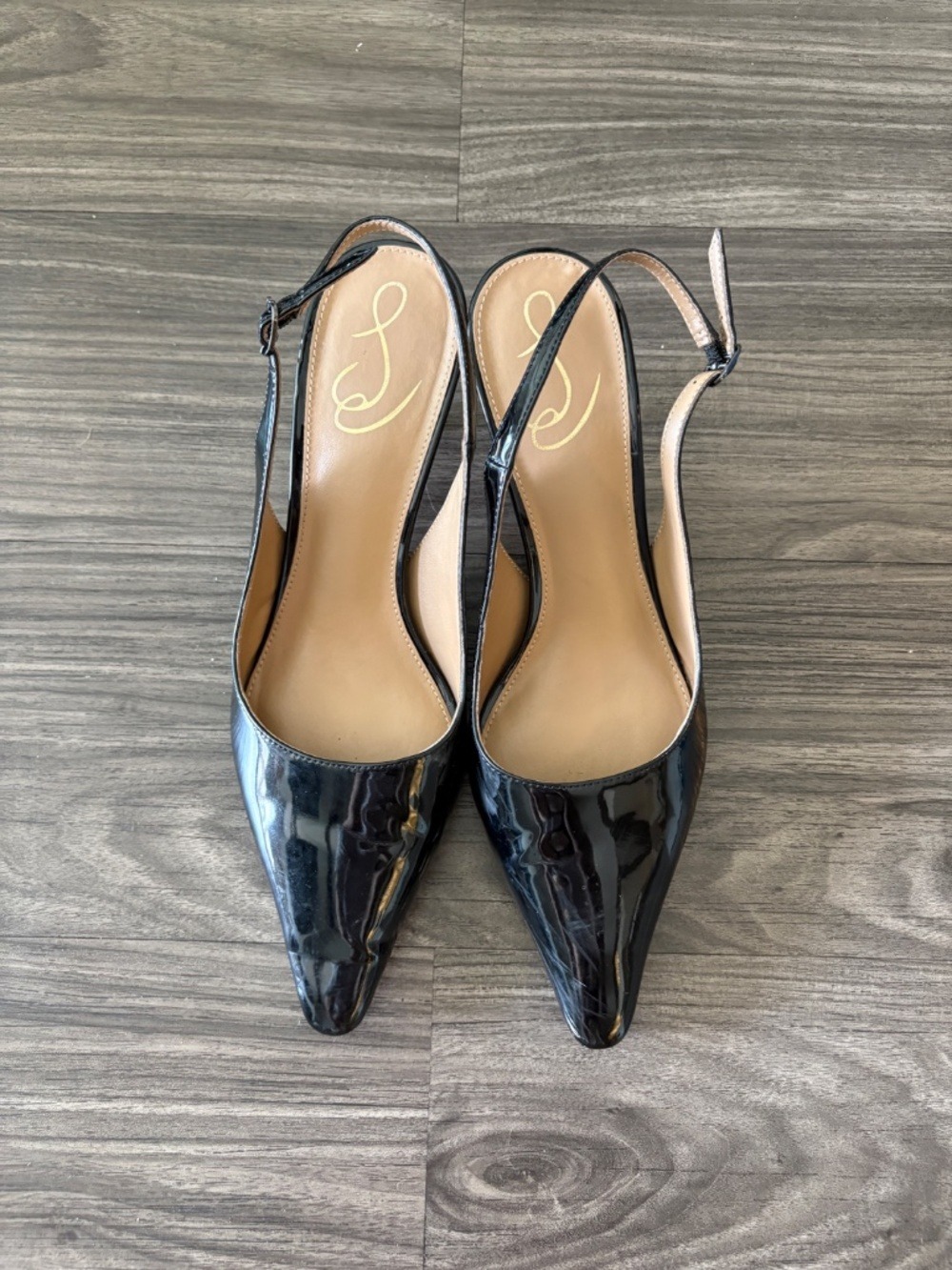 Sam Edelman Hazel Slingback Pump Black size 8.5 3-3/4" stiletto heel - Picture 2 of 9